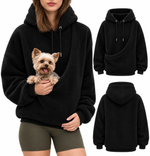 Sudadera con bolsillo para mascotas pequeñas | Borreguito oversize