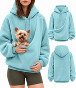 Sudadera con bolsillo para mascotas pequeñas | Borreguito oversize